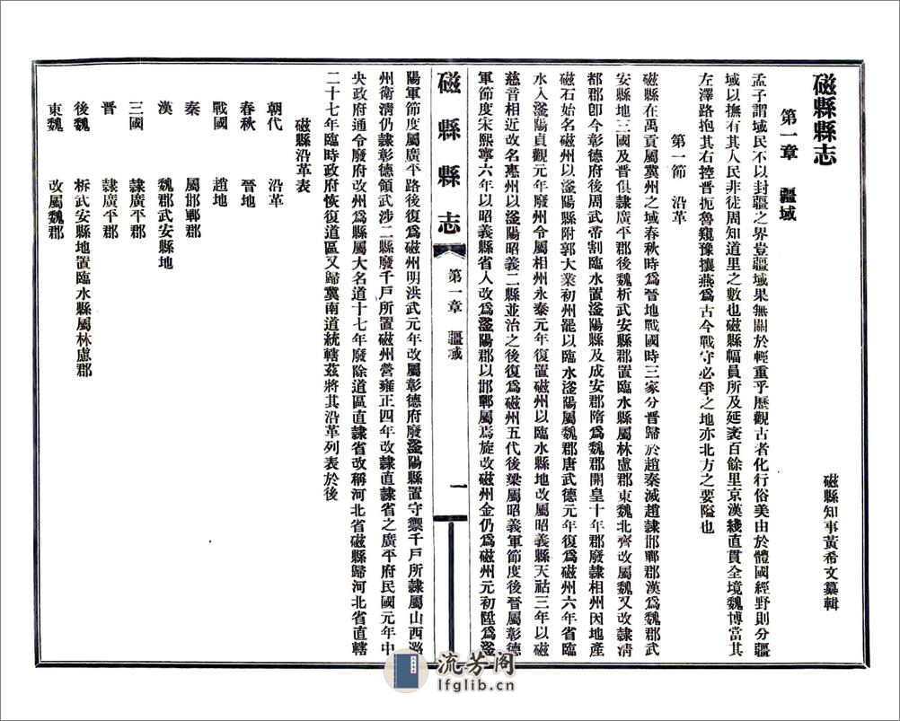 磁县县志（民国） - 第20页预览图