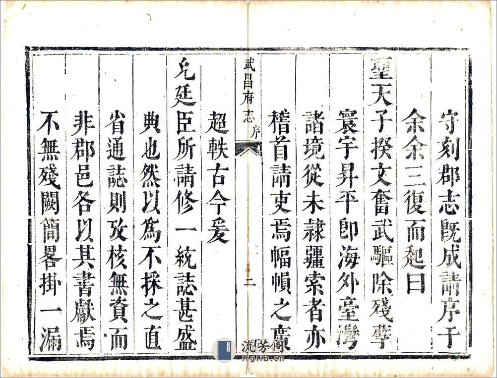 湖广武昌府志（康熙） - 第8页预览图