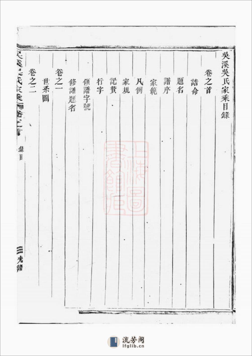 吴溪吴氏家乘：十六卷，首一卷：[浦江] - 第13页预览图