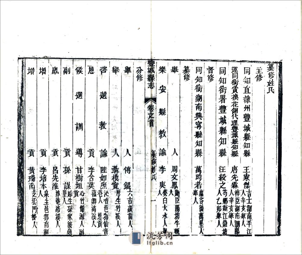 丰城县志（同治）卷00-14 - 第6页预览图