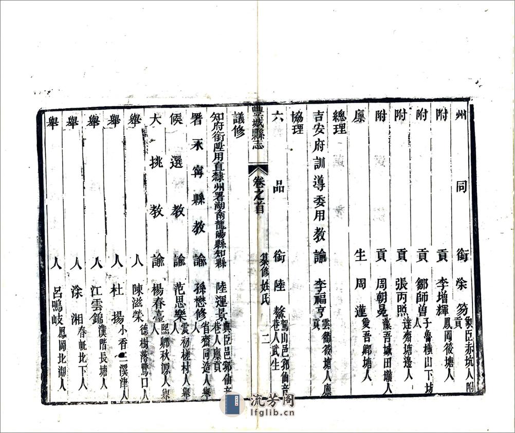 丰城县志（同治）卷00-14 - 第7页预览图