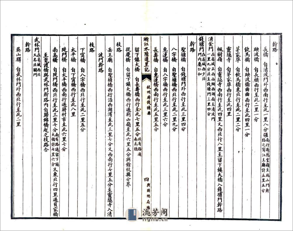 浙江全省舆图并水陆道里记（光绪）1-6 - 第20页预览图