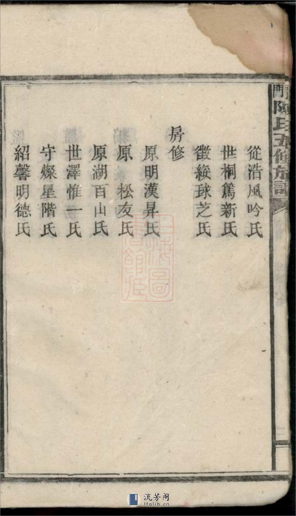 义门陈氏五修族谱：二十二卷，首一卷：[湖南] - 第16页预览图