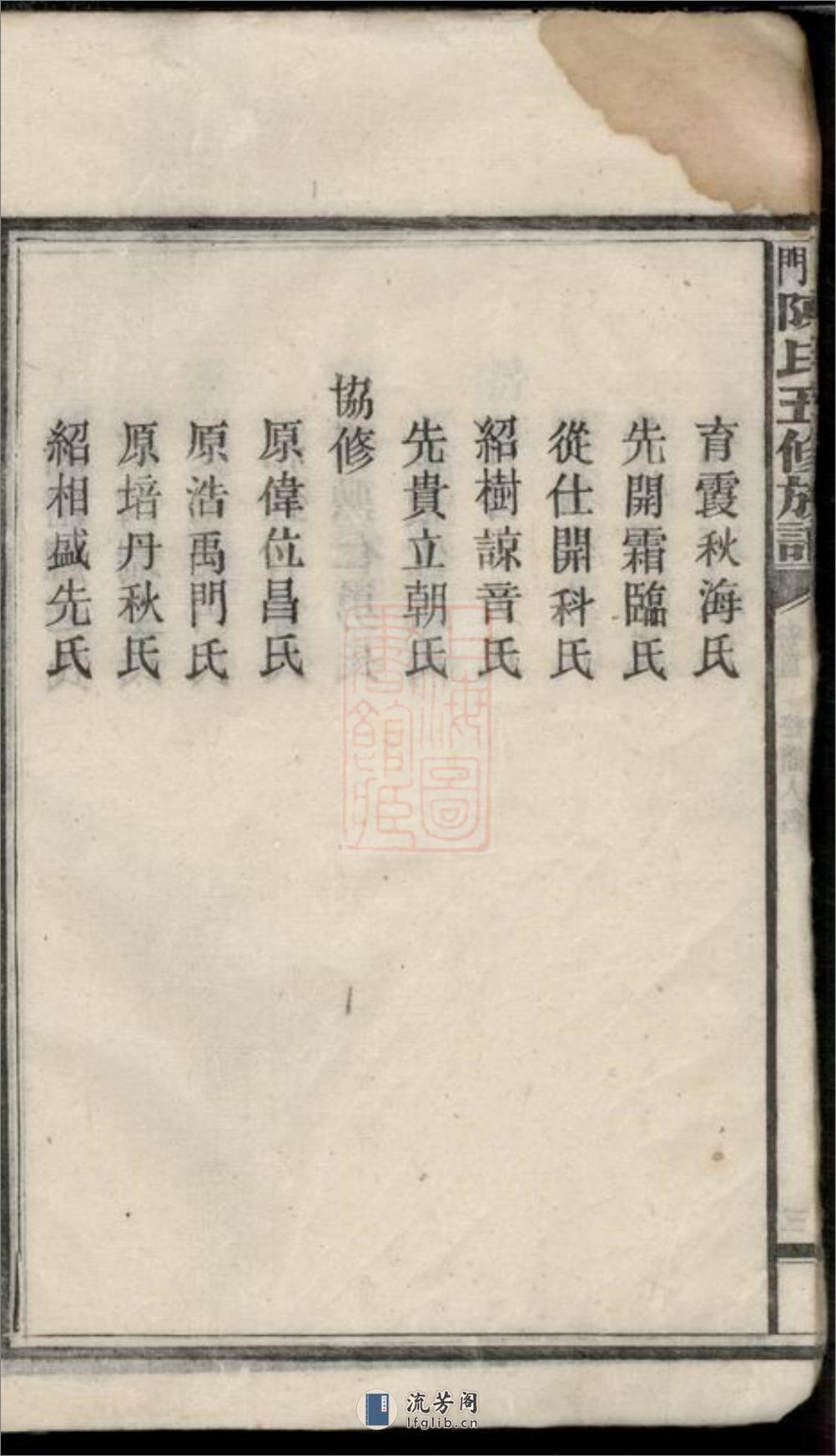 义门陈氏五修族谱：二十二卷，首一卷：[湖南] - 第18页预览图