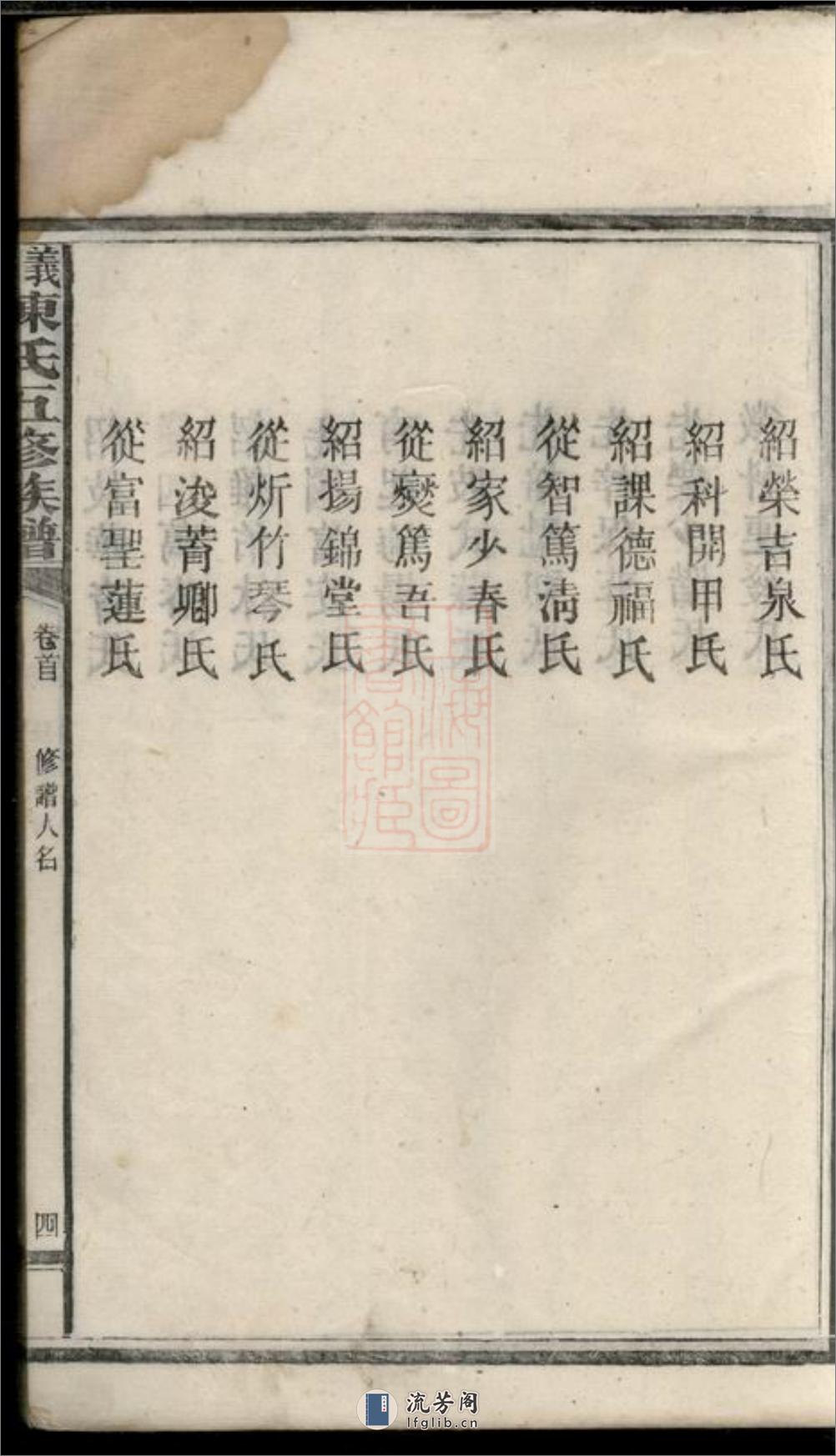 义门陈氏五修族谱：二十二卷，首一卷：[湖南] - 第19页预览图
