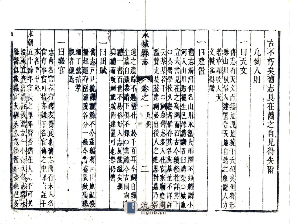 永城县志（康熙） - 第14页预览图