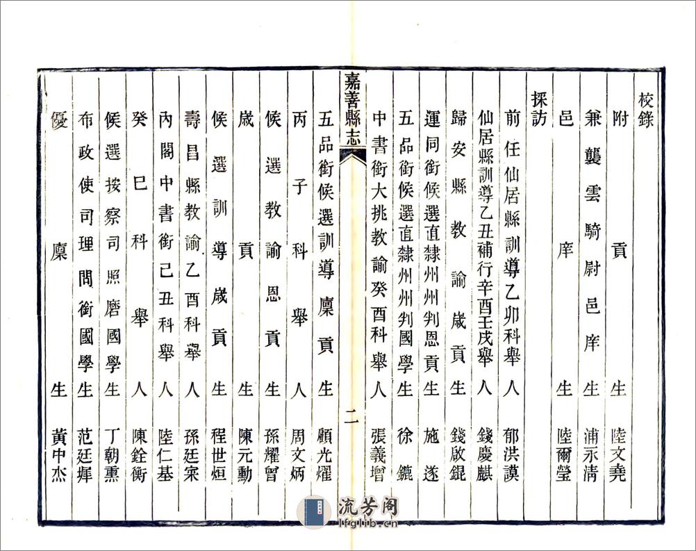 重修嘉善县志（光绪）卷00-18 - 第17页预览图