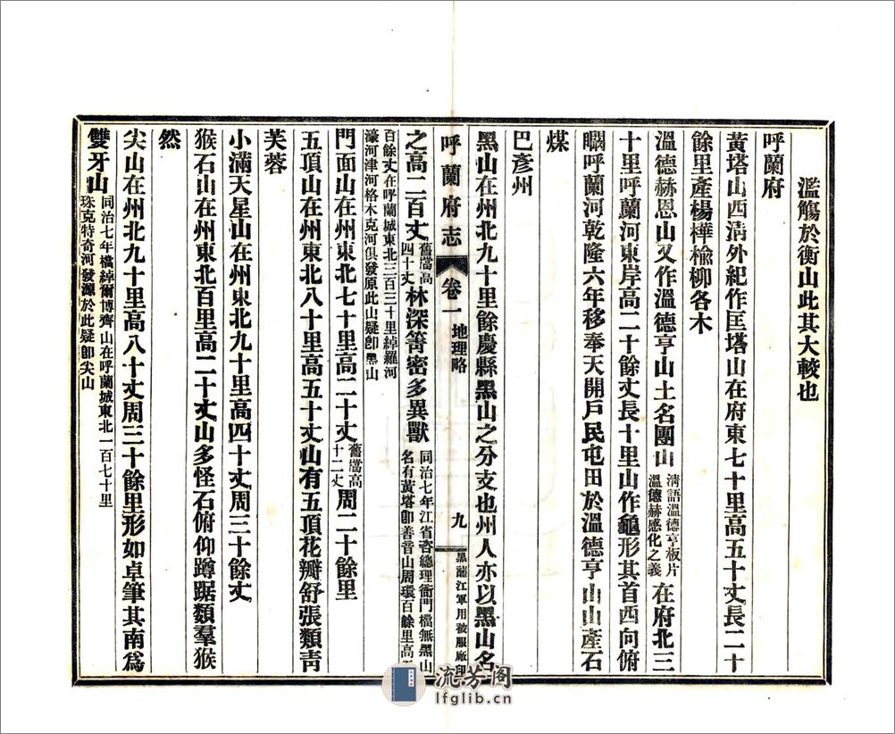 呼兰府志（宣统） - 第18页预览图