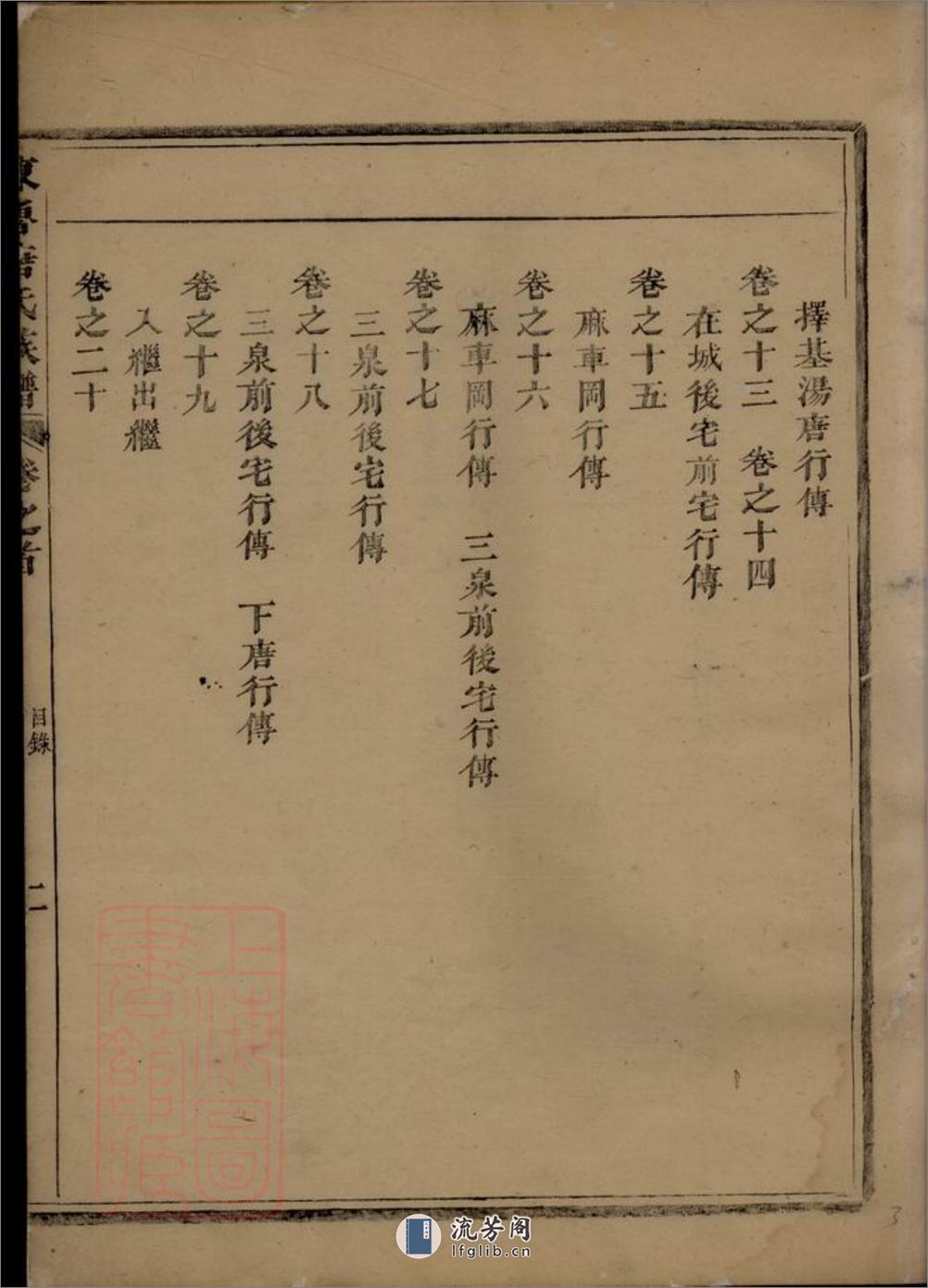 重修兰江东鲁唐氏族谱：二十卷：[兰溪] - 第6页预览图