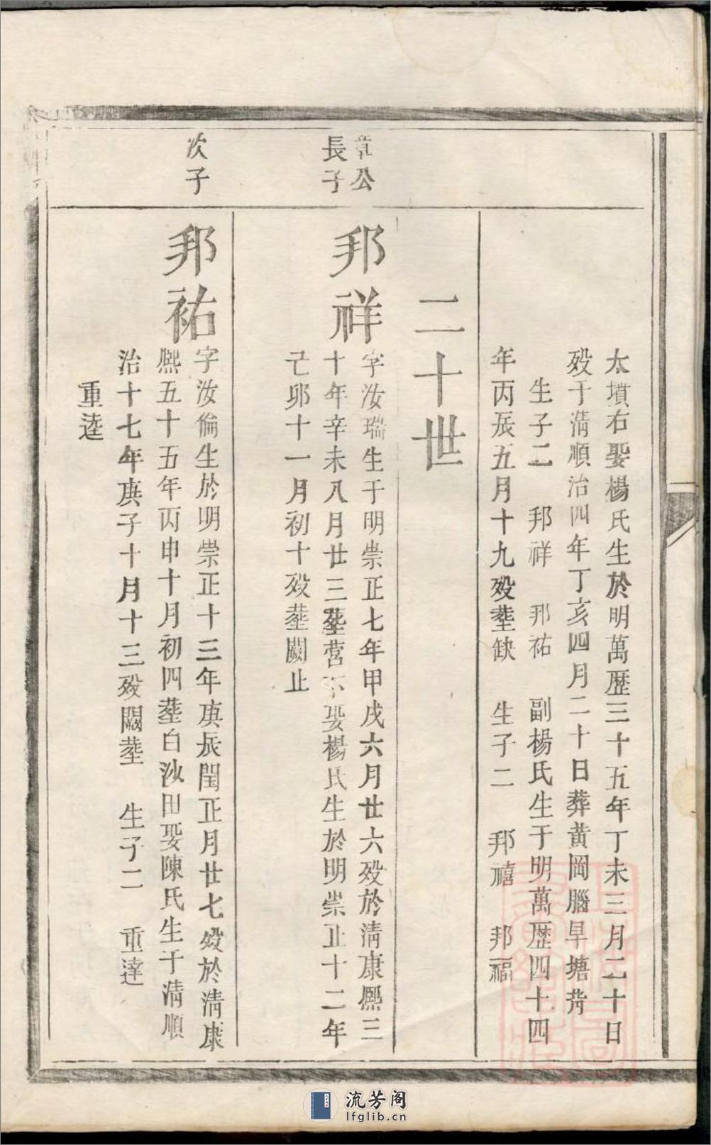 瑞金叶坪谢氏六修族谱_001 - 第9页预览图