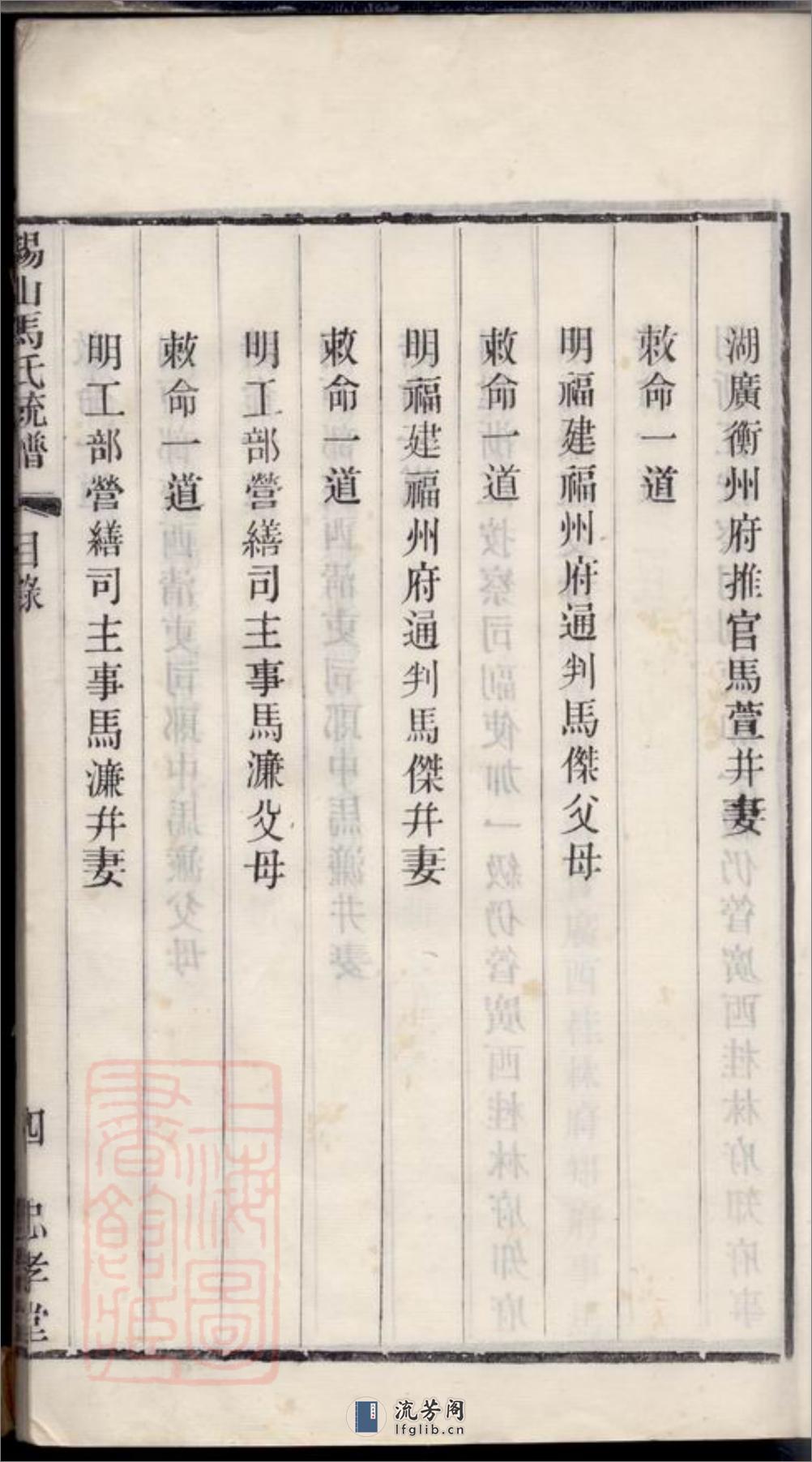 锡山马氏统谱：十二卷，首一卷：[无锡] - 第16页预览图
