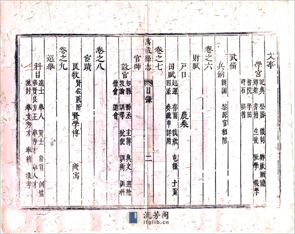 万载县志（雍正） - 第20页预览图