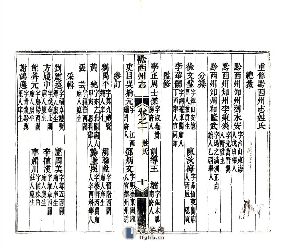 黔西州志（道光） - 第12页预览图