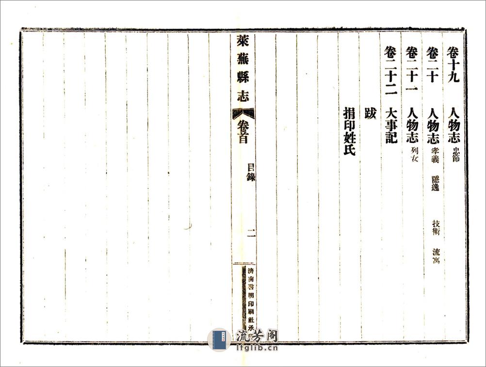 莱芜县志（民国） - 第14页预览图