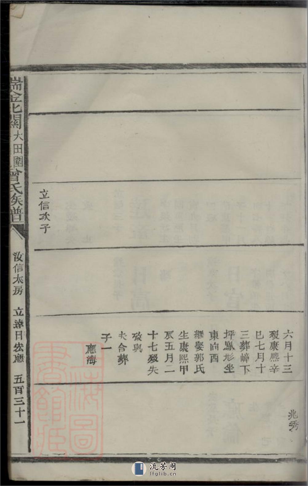 瑞金北关大田围夏罗坑曾氏族谱：[江西瑞金] - 第15页预览图