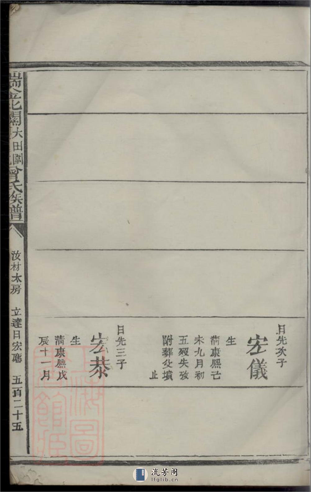 瑞金北关大田围夏罗坑曾氏族谱：[江西瑞金] - 第3页预览图