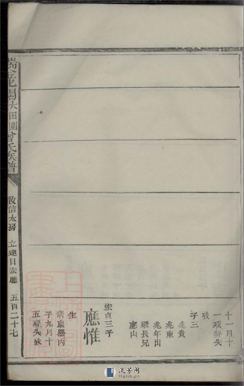 瑞金北关大田围夏罗坑曾氏族谱：[江西瑞金] - 第7页预览图