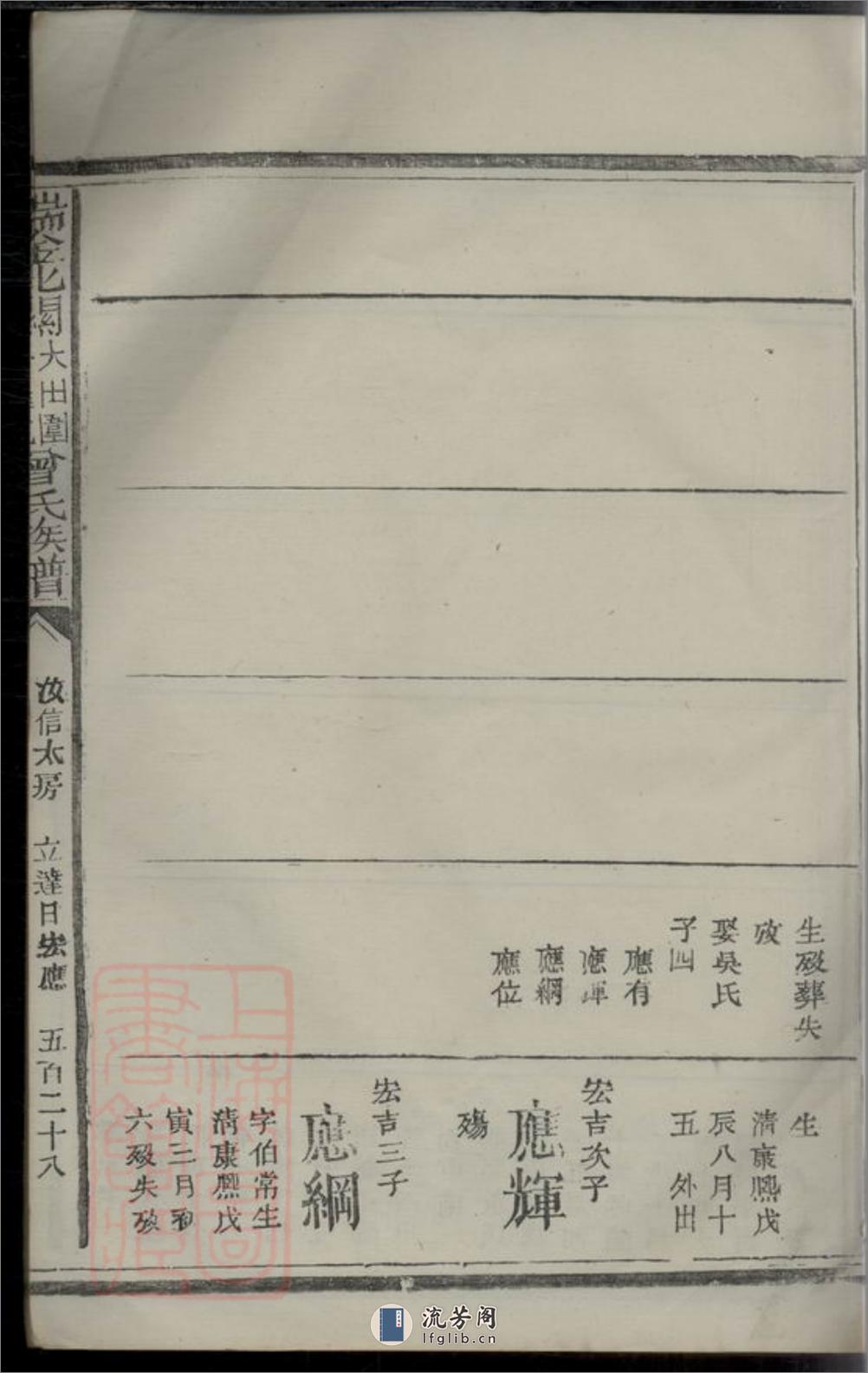 瑞金北关大田围夏罗坑曾氏族谱：[江西瑞金] - 第9页预览图
