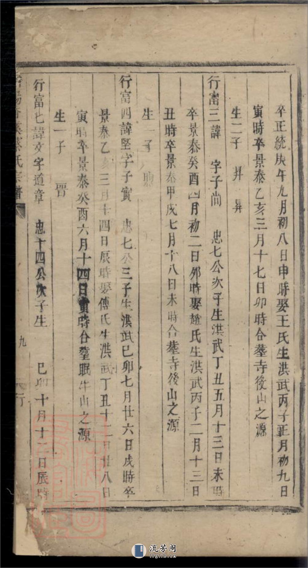 浦阳香溪蔡氏宗谱 - 第18页预览图