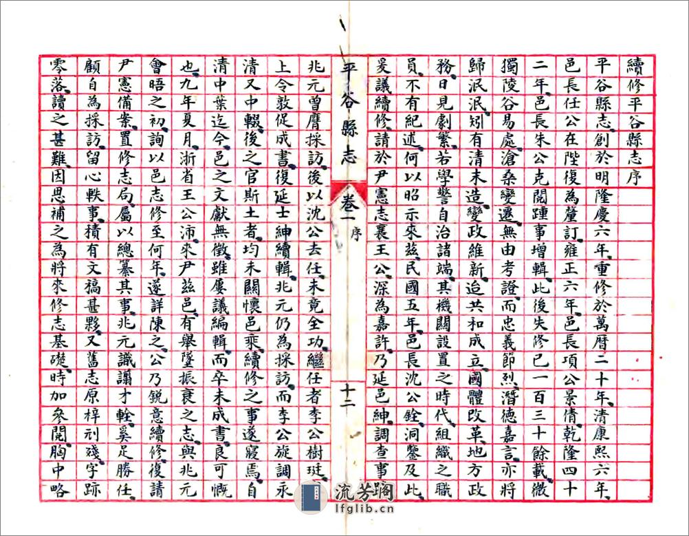 平谷县志（民国23年抄本） - 第13页预览图