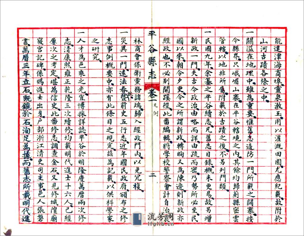 平谷县志（民国23年抄本） - 第17页预览图