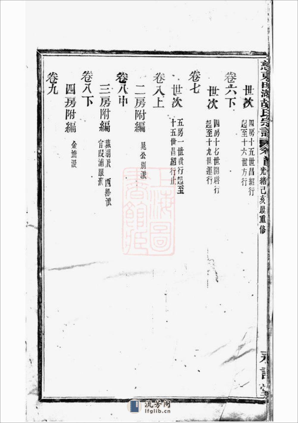 慈东田湖村胡氏宗谱：十卷，首一卷：[慈溪] - 第7页预览图