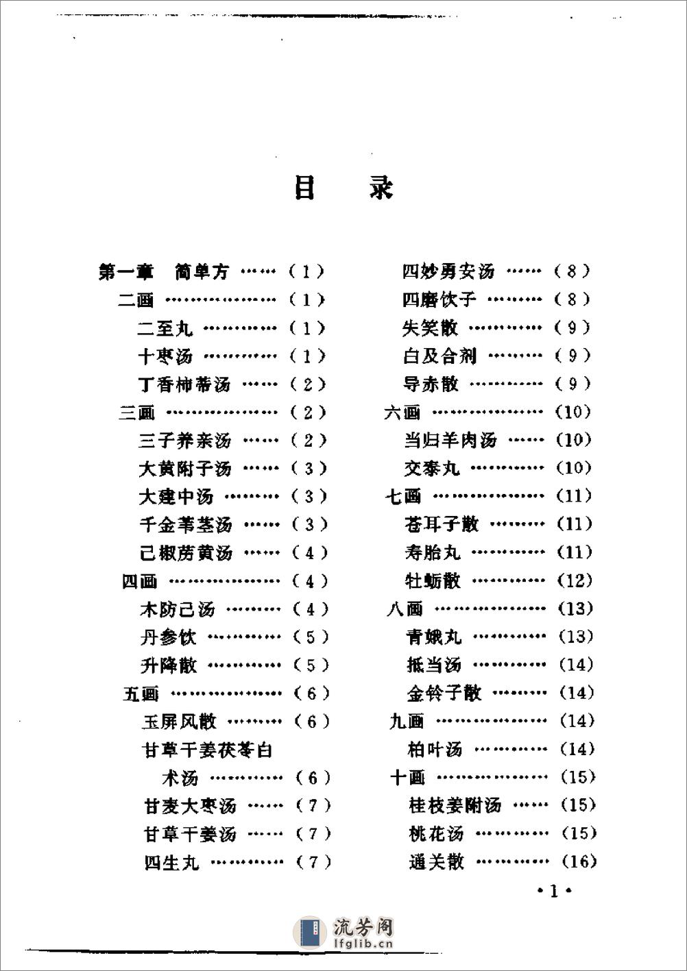 中医方剂快速记忆法 - 第9页预览图