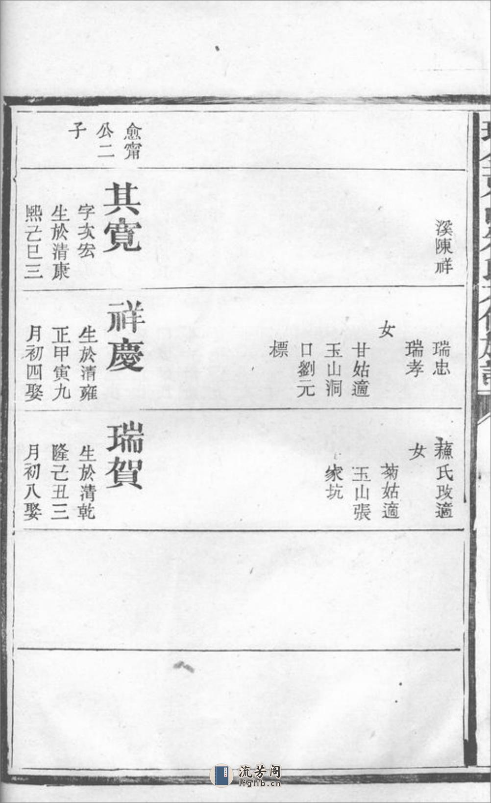 瑞金东山朱氏六修族谱：不分卷 - 第17页预览图