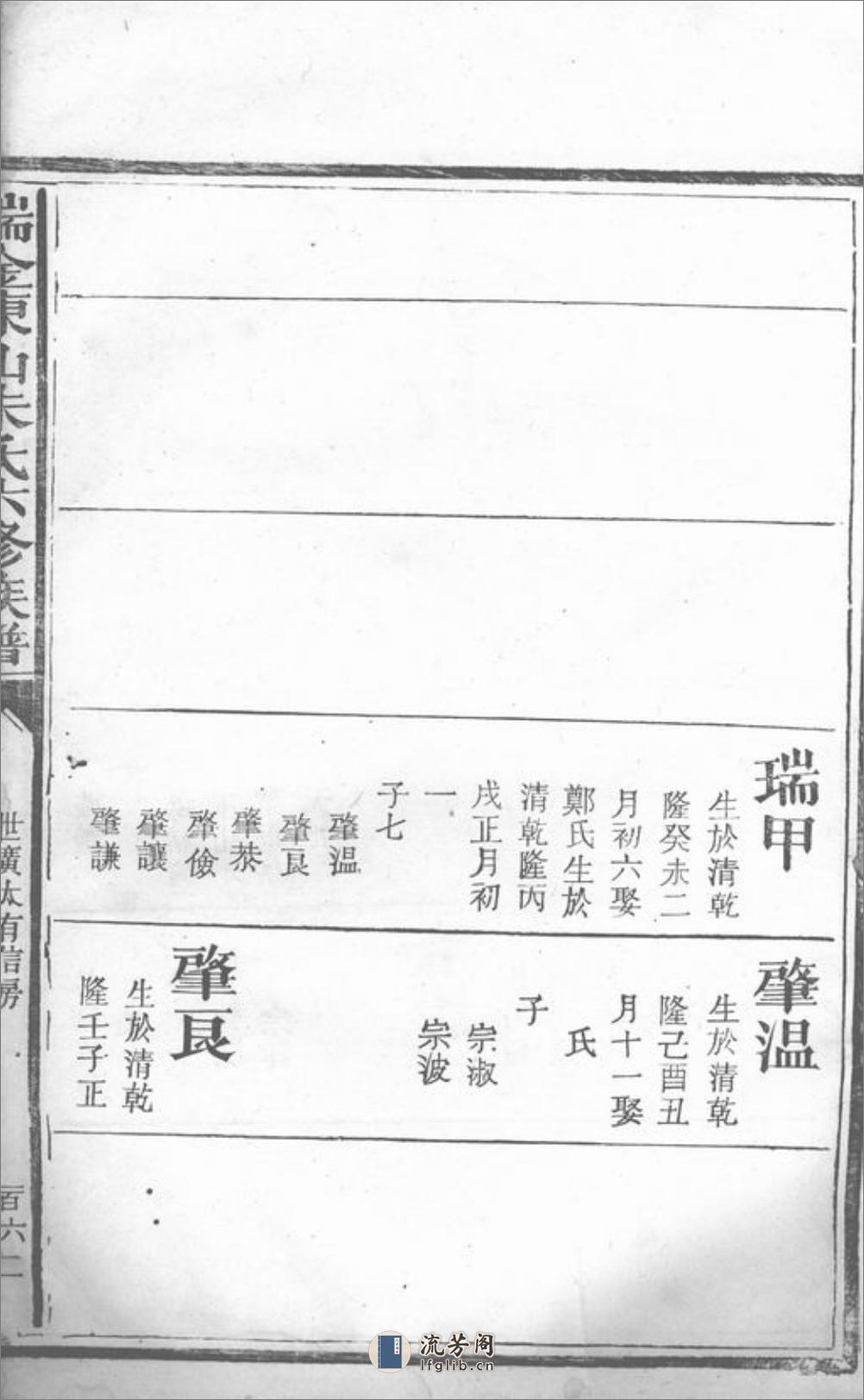 瑞金东山朱氏六修族谱：不分卷 - 第6页预览图