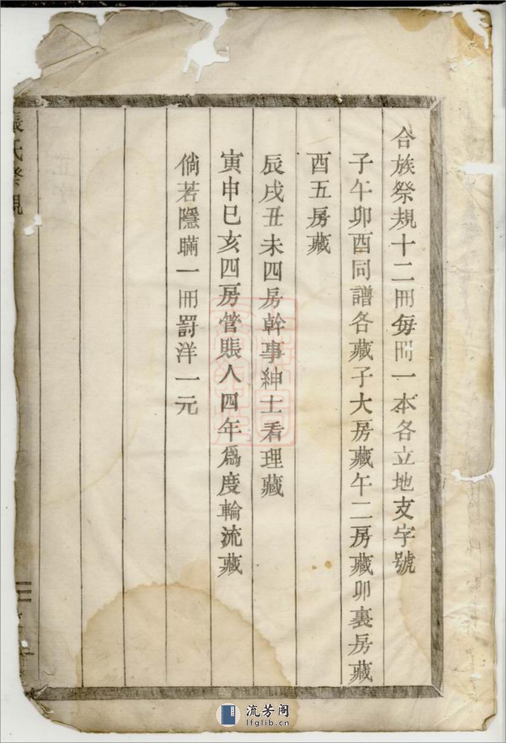 张氏祭规：不分卷：[剡县] - 第2页预览图