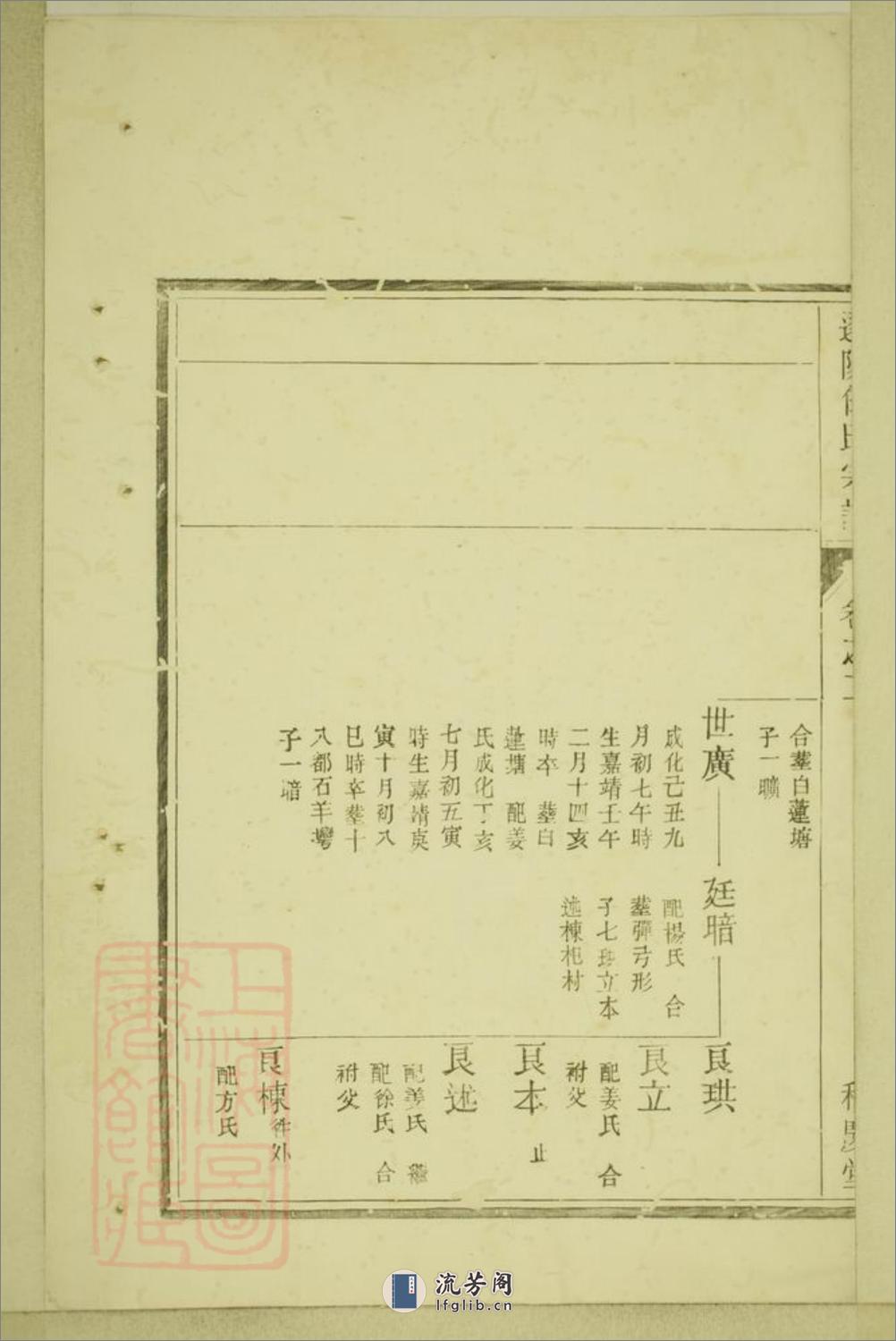 遂阳任氏大宗谱：十卷：[遂安] - 第11页预览图