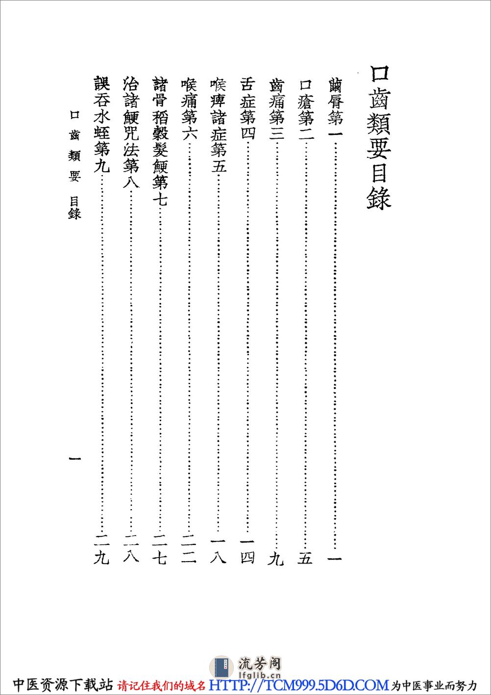 中国医学大成.24.口齿类要等5种 - 第11页预览图