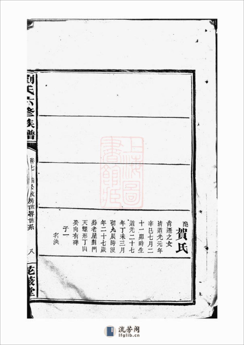 刘氏六修族谱：[湖南] - 第17页预览图