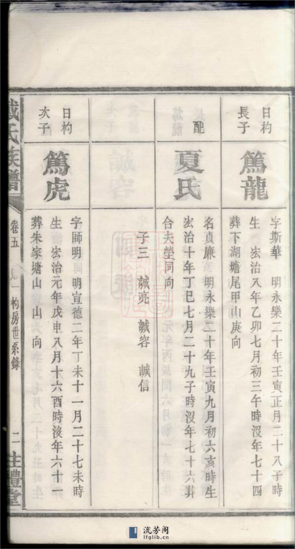 沩宁戴氏四修族谱：十二卷：[宁乡] - 第5页预览图