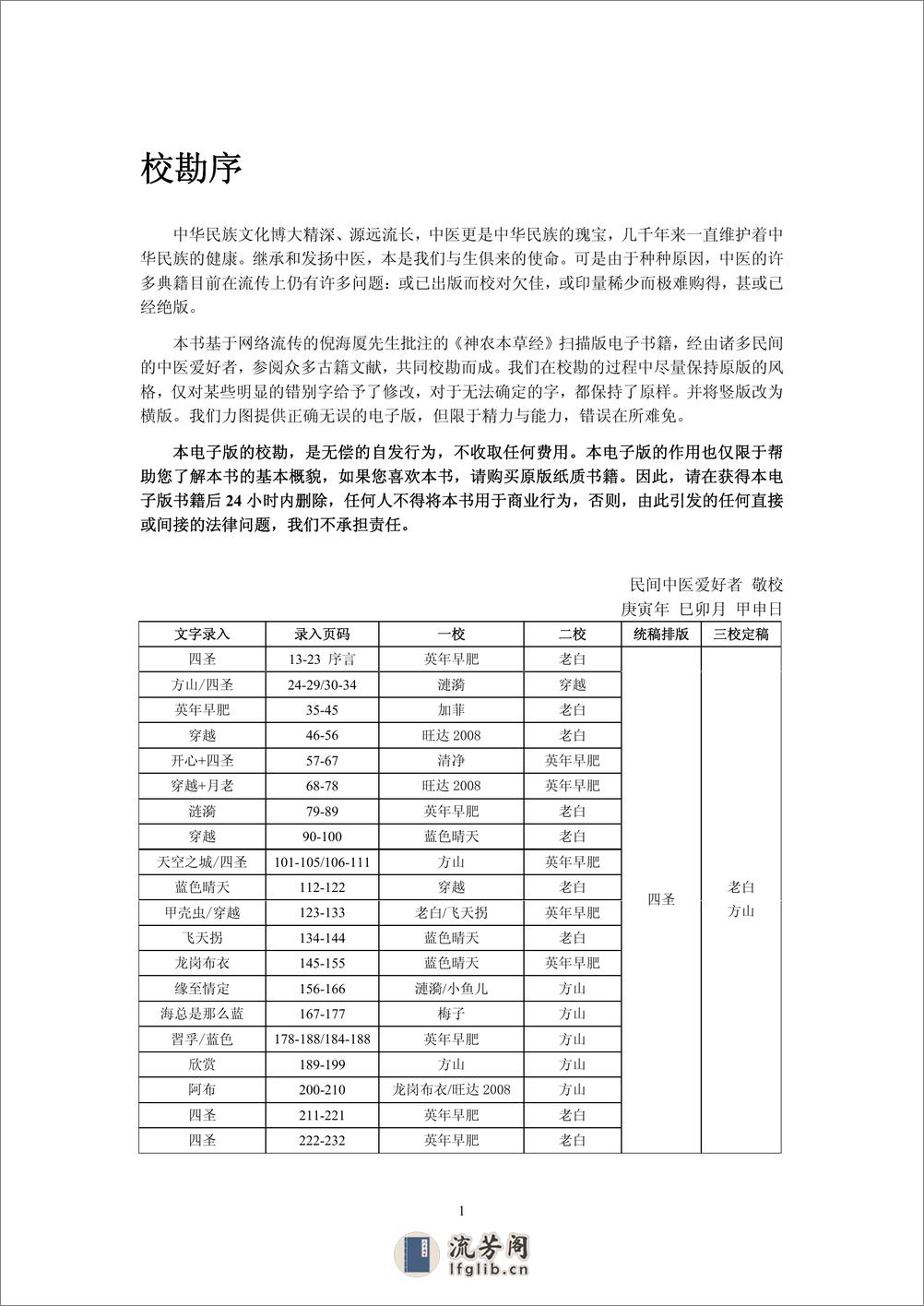 人纪 《神农本草经》-(神州医料库） - 第4页预览图