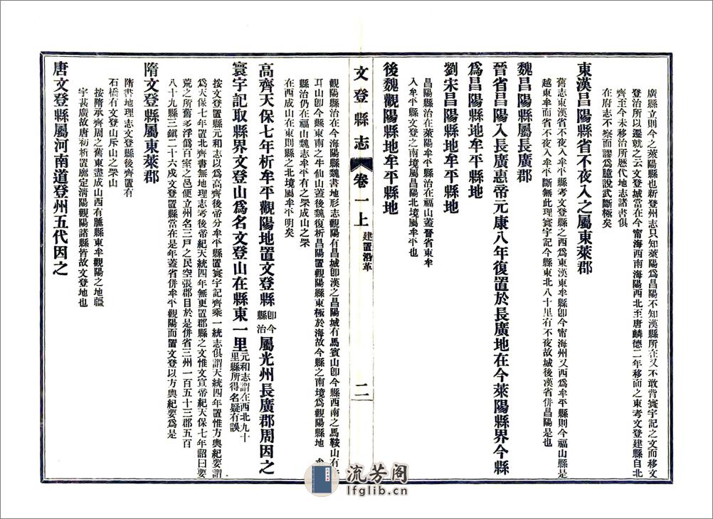 文登县志（光绪民国22年铅印本） - 第2页预览图