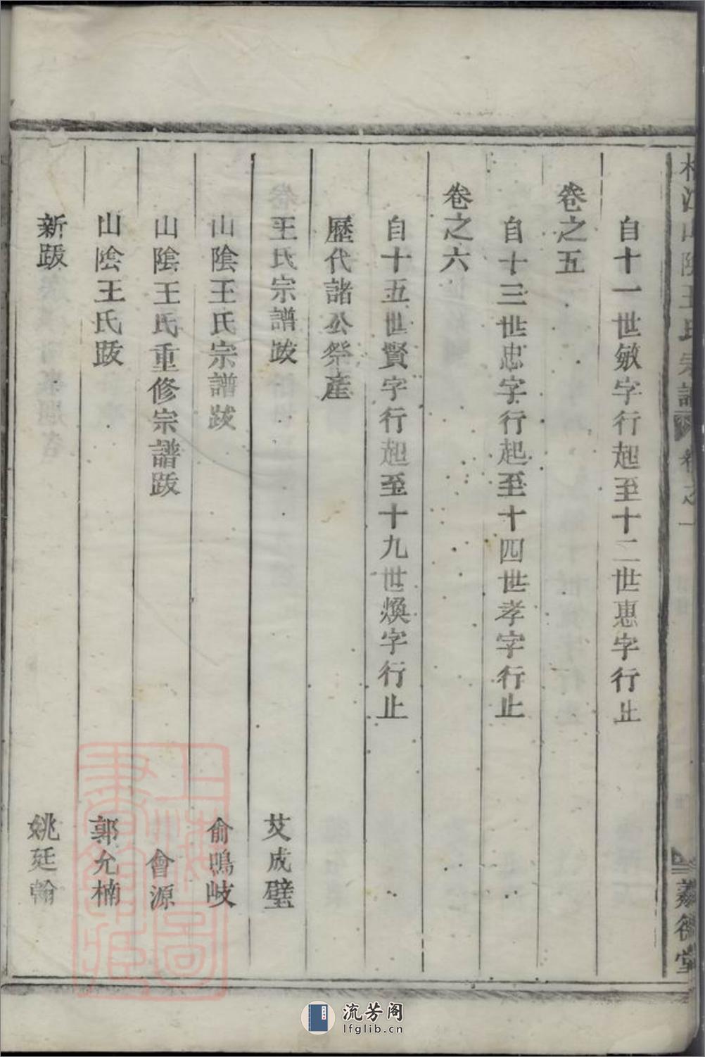 桐江山阴王氏宗谱：六卷：[桐庐] - 第12页预览图