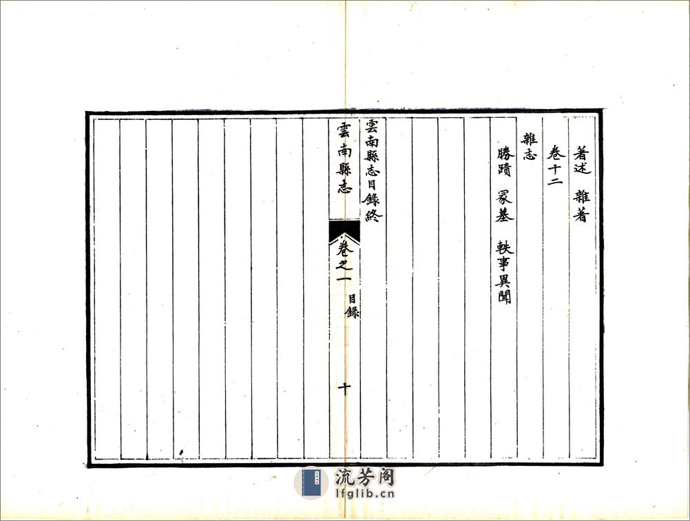 云南县志（光绪民国抄本） - 第20页预览图