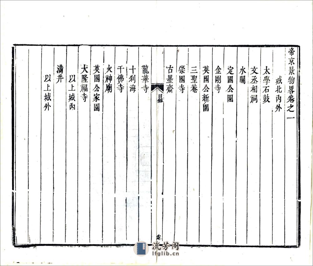 帝京景物略（崇祯清刻本） - 第14页预览图