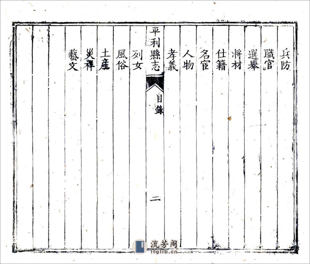 平利县志（乾隆） - 第11页预览图