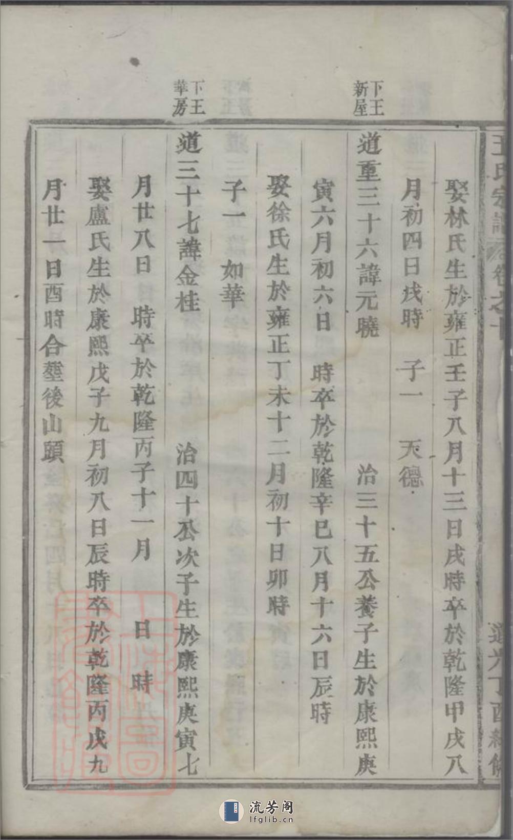 续修王氏宗谱：[浙江] - 第17页预览图