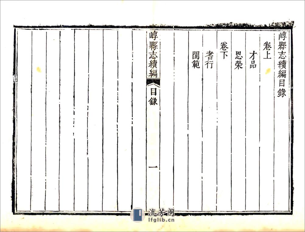 崞县志续编（乾隆） - 第3页预览图