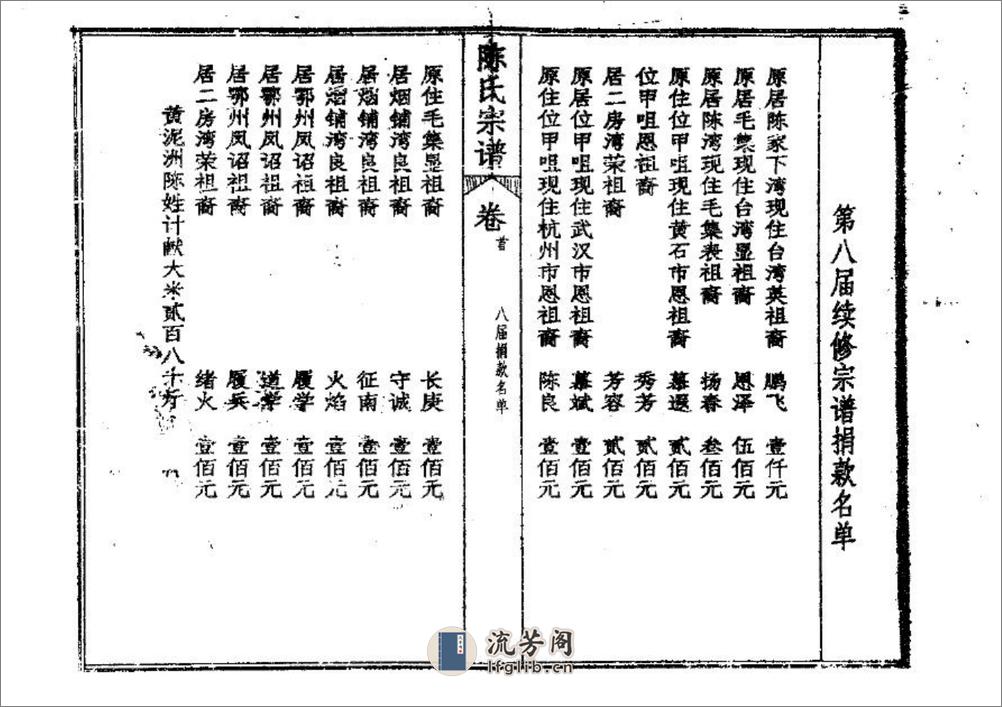 陳氏宗譜（片卷号：19_2-21_1）：共6卷 - 第6页预览图