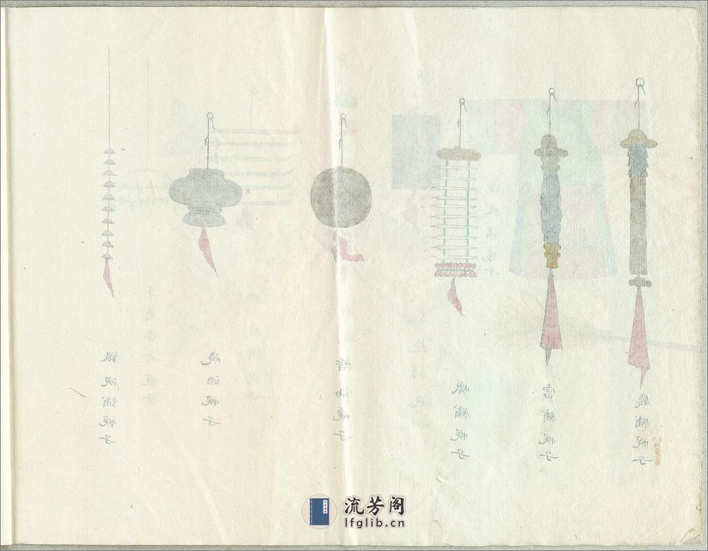 京城店铺幌子图.18帧.周培春绘.清末北京民俗画 - 第10页预览图