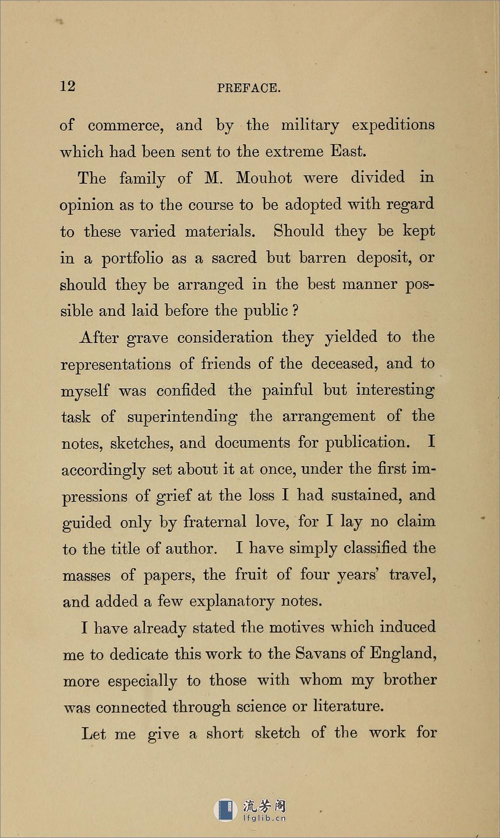 暹罗柬埔寨老挝安南游记.Travels in the central parts of Indo-China.Cambodia, and Laos.2卷.By Henri Mouhot.1864年 - 第14页预览图