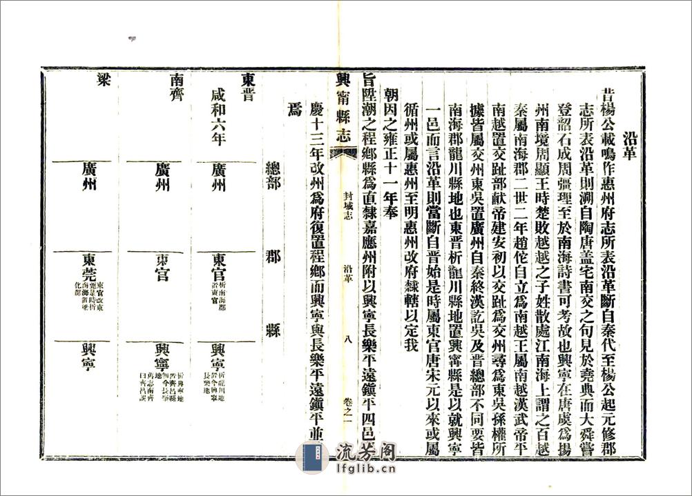 兴宁县志（咸丰民国铅印） - 第10页预览图