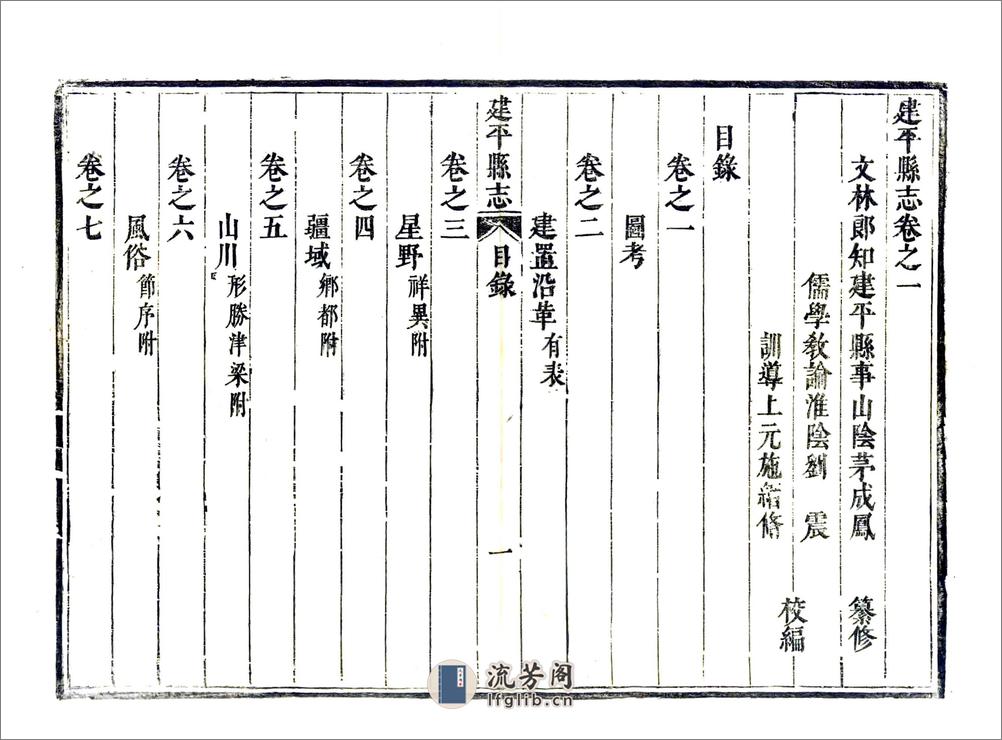 建平县志（康熙） - 第14页预览图