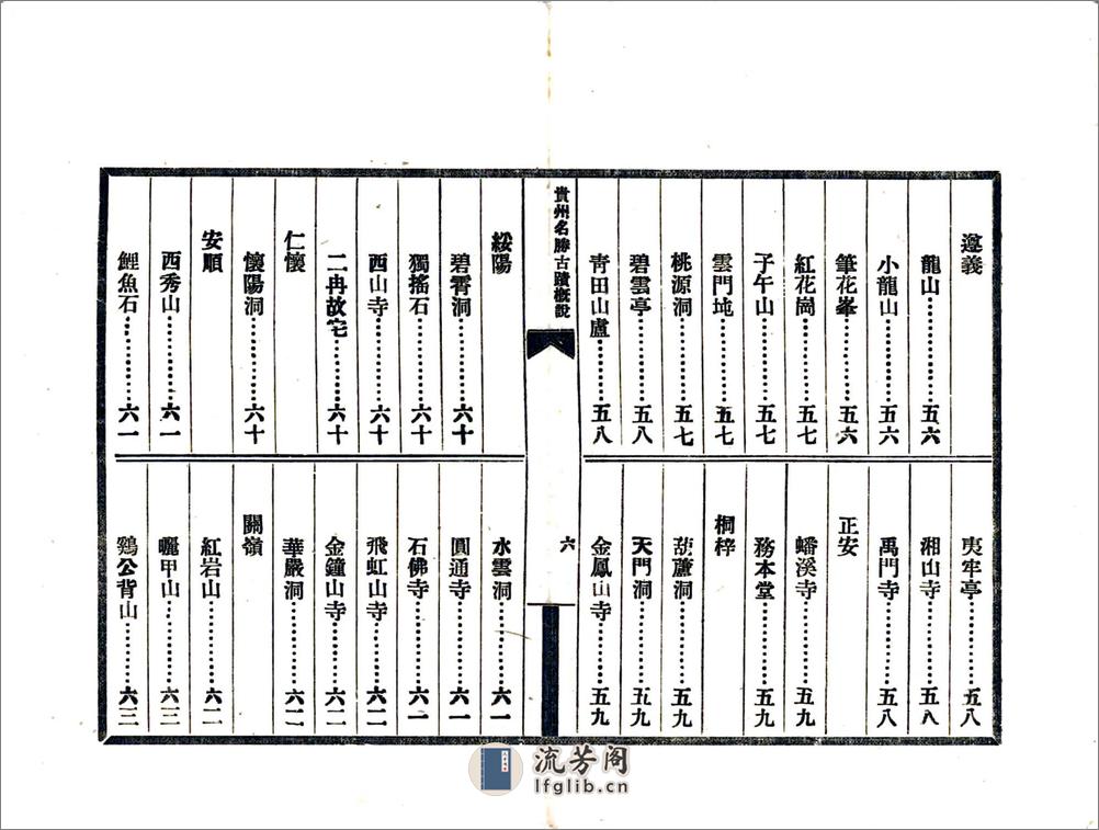 贵州名胜古迹概说（民国） - 第7页预览图