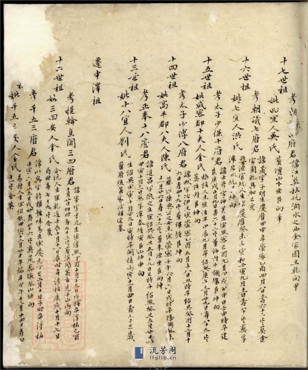 程氏奕世祖茔图谱：不分卷 - 第6页预览图