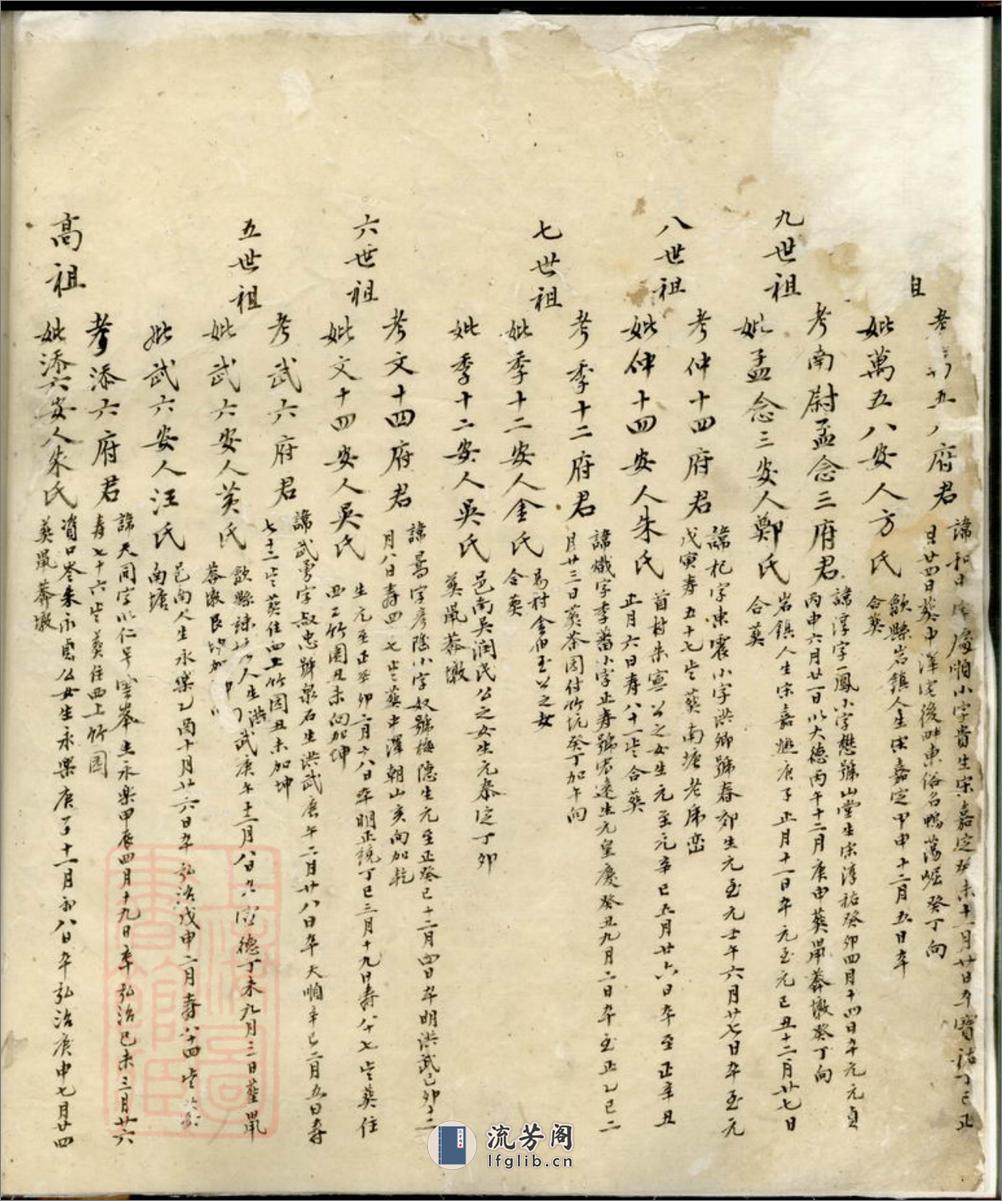 程氏奕世祖茔图谱：不分卷 - 第7页预览图